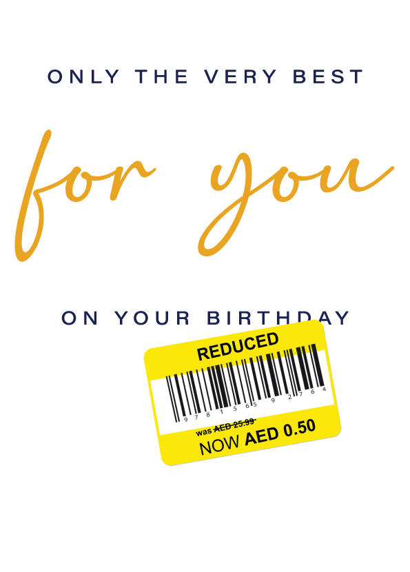 Birthday Greeting Card - Best For You