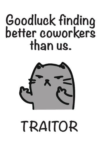 Farewell Greeting Card - Traitor